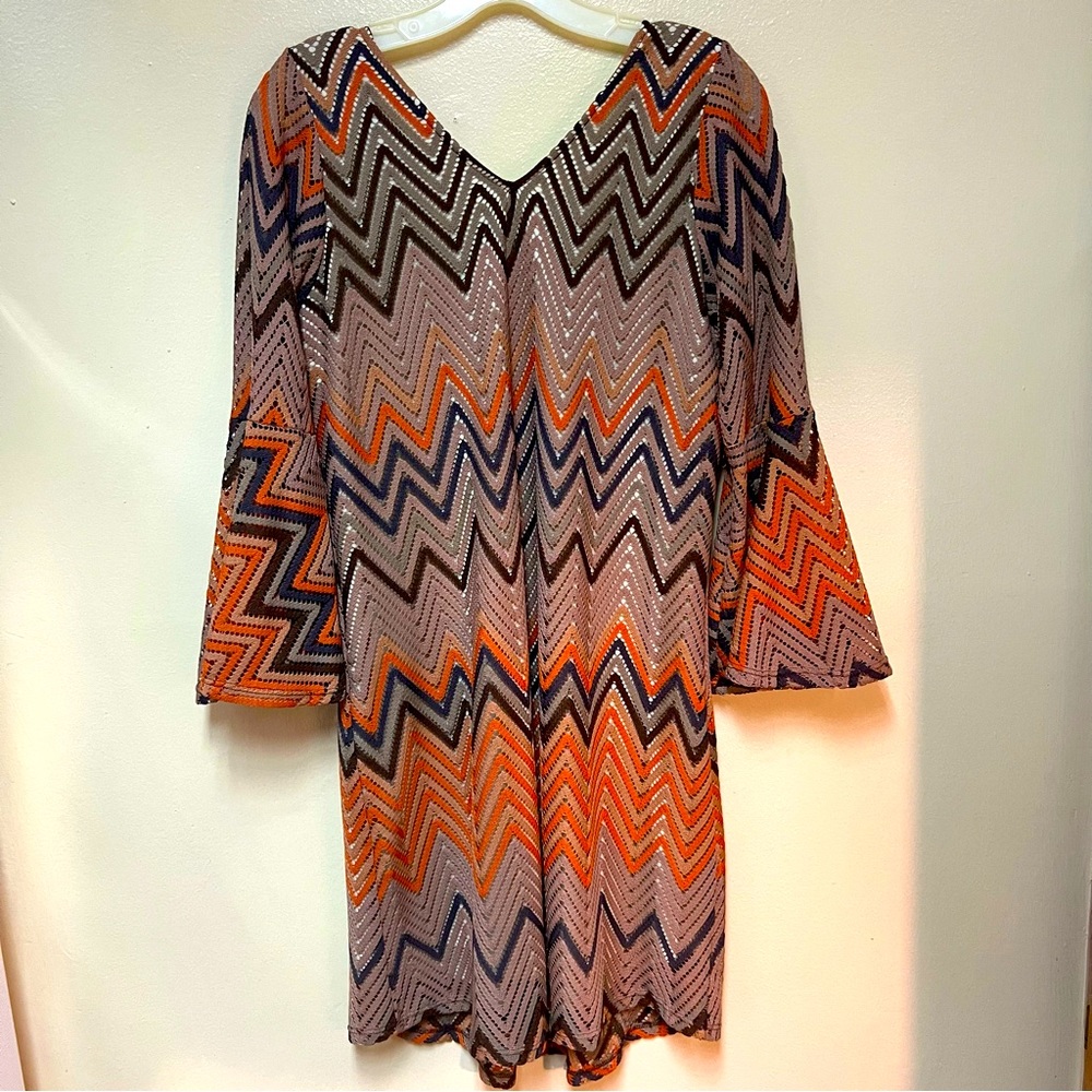 FUN & FUNKY SUNSET 70s DRESS